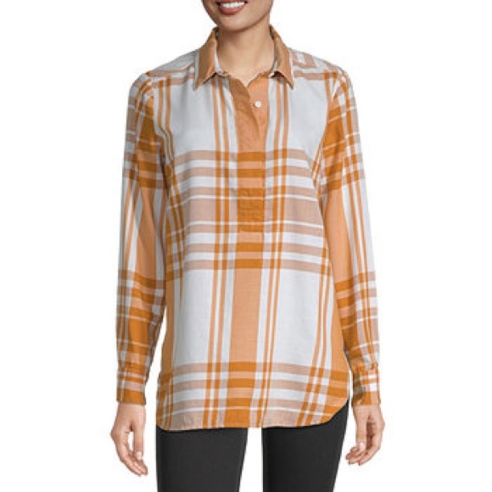 🆕 Liz Claiborne Womens Long Sleeve Tunic Top